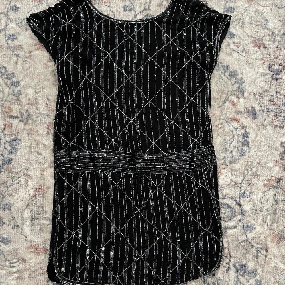 Black beaded dress